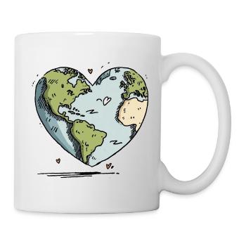 Heart of the Earth Globe - Mug - white - Right
