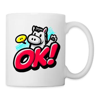 OK Pony - Mug blanc - blanc - Droite