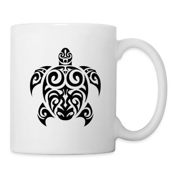 Tortue marine - Mug blanc - blanc - Droite
