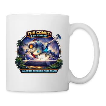 The Comet – 8-Bit Starship - Mug - white - Right