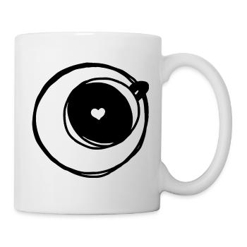 Coffee love - Tasse - Weiß - Rechts