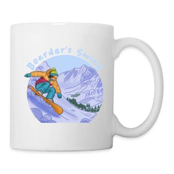 Boarder's Swing Snowboard Sport - Mug blanc - blanc - Droite