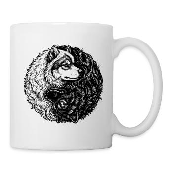 Eurasier | Yin Yang | Fond blanc - Mug blanc - blanc - Droite