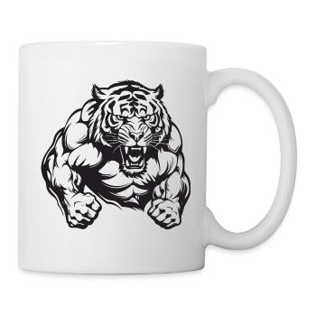 Culturisme Tiger - Mug blanc - blanc - Droite