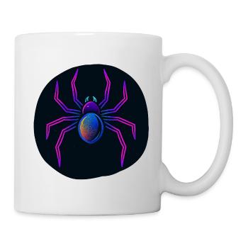 Neon Spider in Space - Mug - white - Right