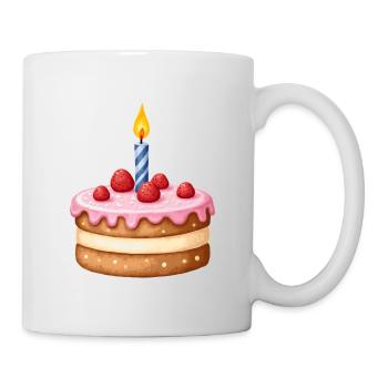 cake birthday - Mug - white - Right