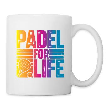 Padel à vie - Mug blanc - blanc - Droite