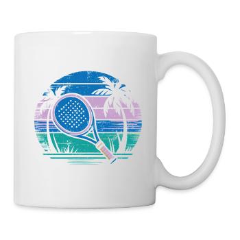 Pádel Vintage - Mug blanc - blanc - Droite