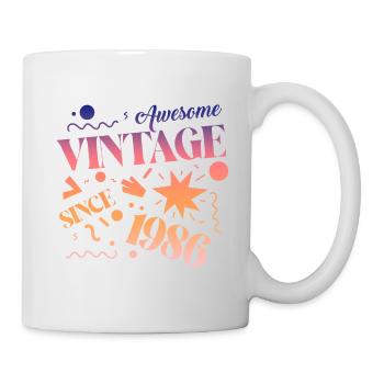 Millésime 1986 - Mug blanc - blanc - Droite