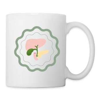 Anatomie Modell - Tasse - Weiß - Rechts