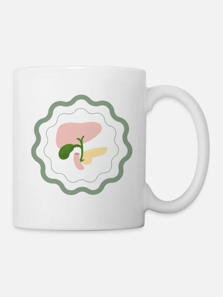 Modèle anatomique - Mug blanc - blanc