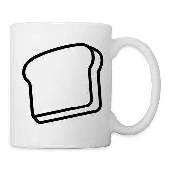 Toast - Tasse - Weiß - Rechts