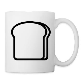 Toast - Tasse - Weiß - Rechts