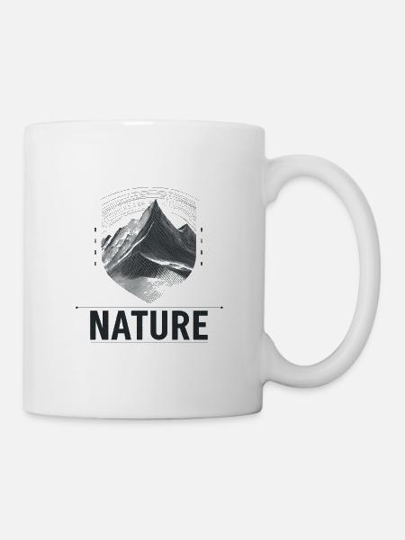 Berglandschaft Shield Nature - Tasse - Weiß