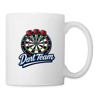 Puissance de la cible de fléchettes Team - Mug blanc - blanc - Droite