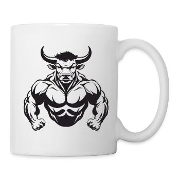 Bull Muscles Taurus - Mug - white - Right