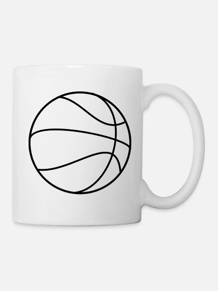Basket-ball - Mug blanc - blanc