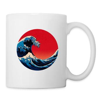 Japanese Art, Wave - Mug - white - Right
