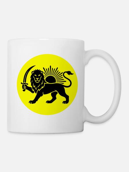 Löwe Persien Iran Symbol - Tasse - Weiß