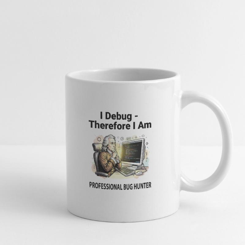 Retro Scholar sur Coding Console - fond clair Mug blanc