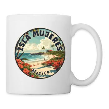 Découvrez le Paradis Tropical Isla Mujeres Mexico - Mug blanc - blanc - Droite
