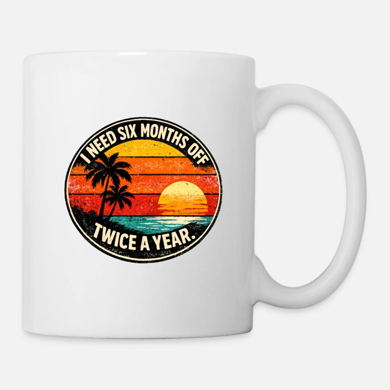 Holiday Dreams Retro Sunset - Mug - white