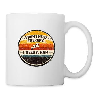 Insigne du Cercle d’Humour Rétro Nap - Mug blanc - blanc - Droite