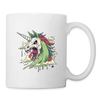 Einhorn Schädel Chaos - Tasse - Weiß - Rechts
