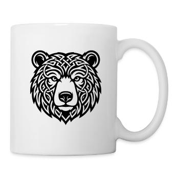 Ours vikings Brskr Style de guerrier nordique - Mug blanc - blanc - Droite