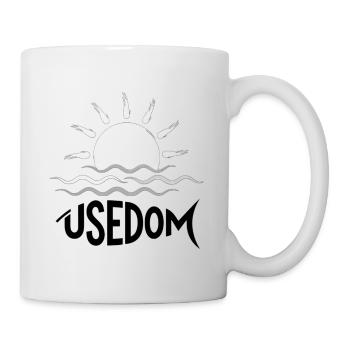 Lever de soleil sur les vagues de mer - Mug blanc - blanc - Droite