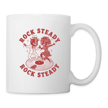 Couple de danse rock steady sur vinyle - Mug blanc - blanc - Droite