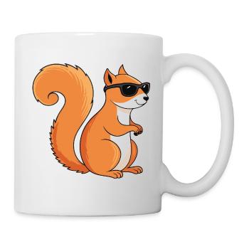 Écureuil chic lunettes de soleil - Mug blanc - blanc - Droite