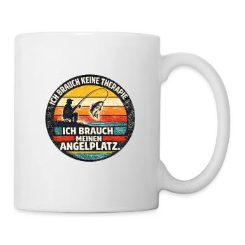 Fishing Spot Retro Circle Vintage - Mug - white - Right