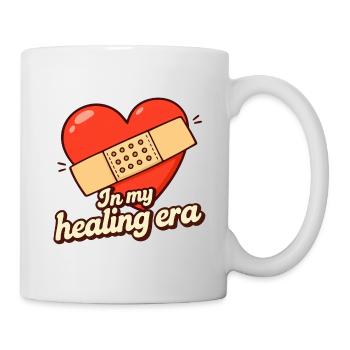 In My Healing Era – Positive Heart Saying - Mug - white - Right