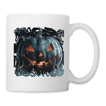Zombie Midnight Blue Pumpkin Halloween - Mug - white - Right