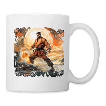 Karate Warrior in Firestorm - Mug - white - Right