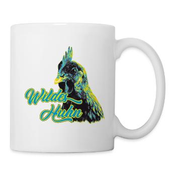 Fans de poulet - Coq - Coq - Poulet fleur - Bio - Mug blanc - blanc - Droite