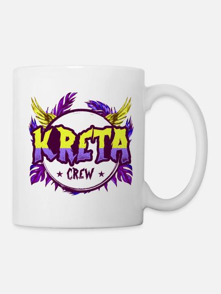 Kreta Crew Bunt - Tasse - Weiß