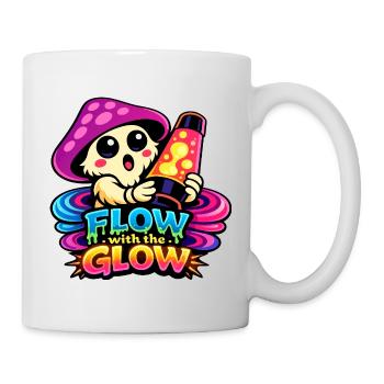Pilz Lava Lampe Flow - Tasse - Weiß - Rechts