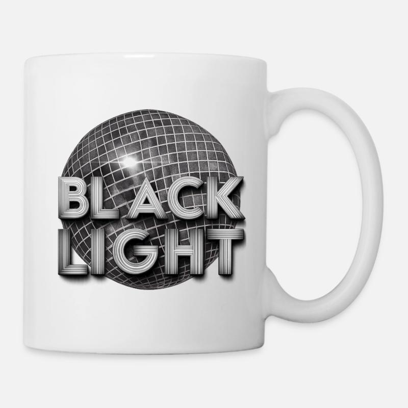 Police métallique Black Light Disco Ball - Mug blanc - blanc