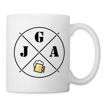 Bière pour enterrement de vie de garçon (symbole de cercle pour enterrement de vie de garçon POS2C) - Mug blanc - blanc - Droite