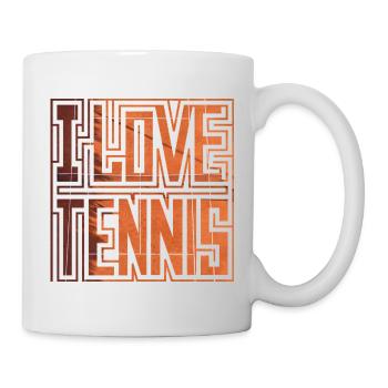 I LOVE TENNIS, Gift Idea Shirt, Hoodie, Socks - Mug - white - Right