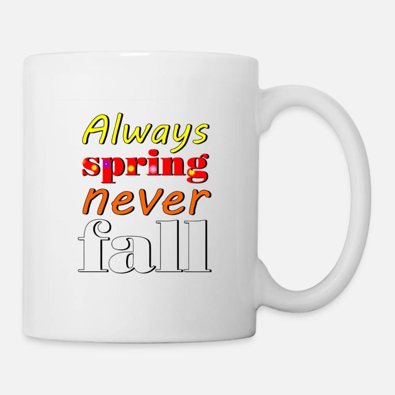 never - Tasse - Weiß