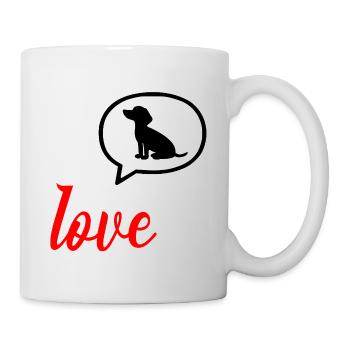Love Statement Dog - Mug - white - Right