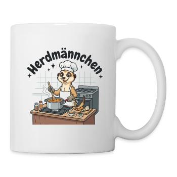 Herdmännchen Koch Suricate au poêle - Mug blanc - blanc - Droite
