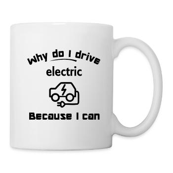 Electric cars and the mobile future - Mug - white - Right