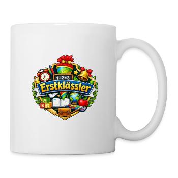Erstklässler Lernen Schule - Tasse - Weiß - Rechts