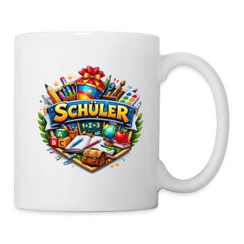 Student Learning World Sticker Design - Mug - white - Right