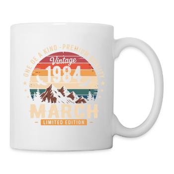 März 1984 42. Jubiläumsgeschenk März 1984 - Tasse - Weiß - Rechts