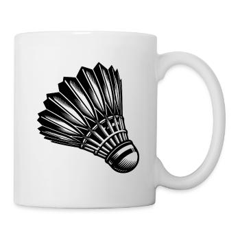 Badminton tatoué - Sport avec vitesse - Mug blanc - blanc - Droite